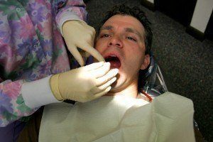 Man getting a root canal at Comfort First Family Dental in Falls Church VA.